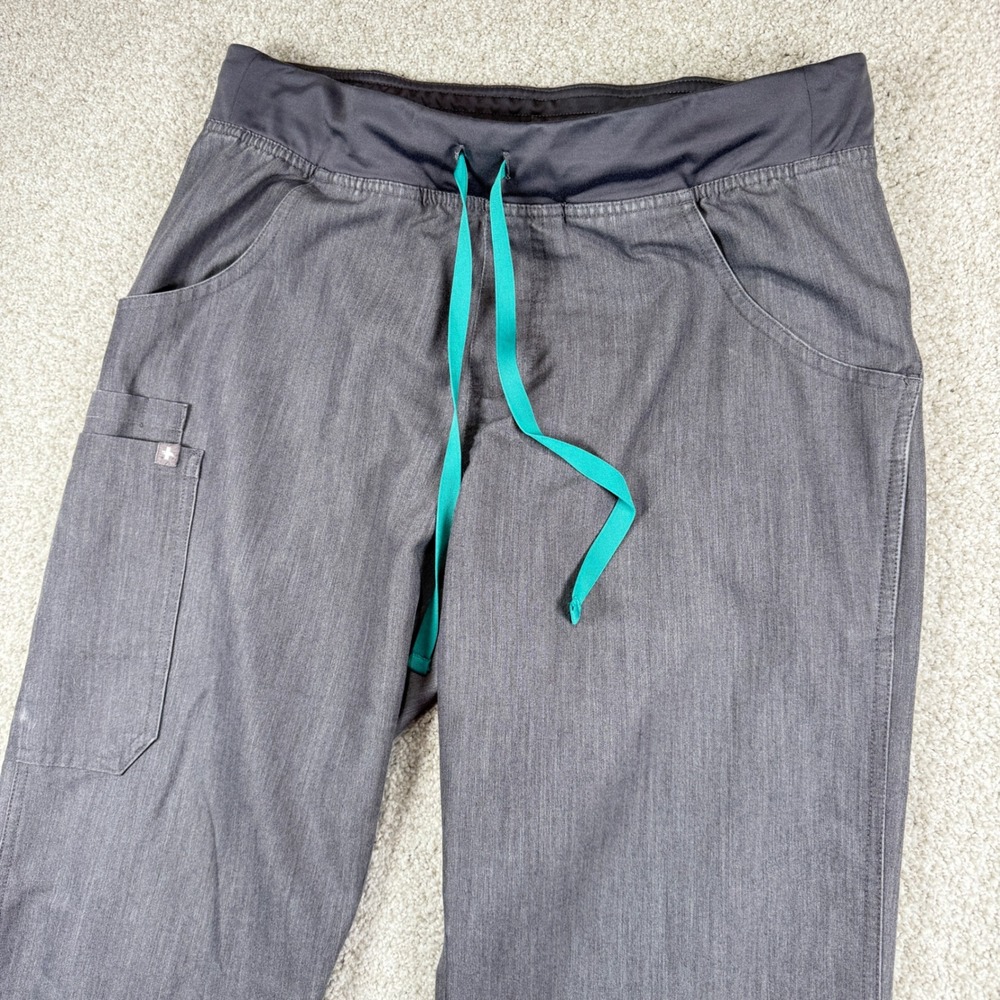 FIGS Scrub Pants Mens M/T Gray Technical Collection T21004T Straight Drawstring